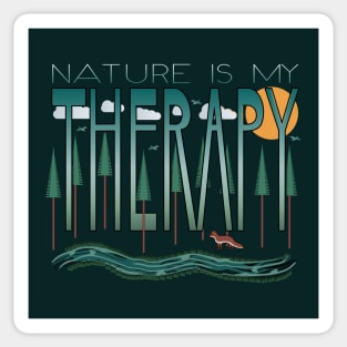 Nature Is My Therapy Sticker